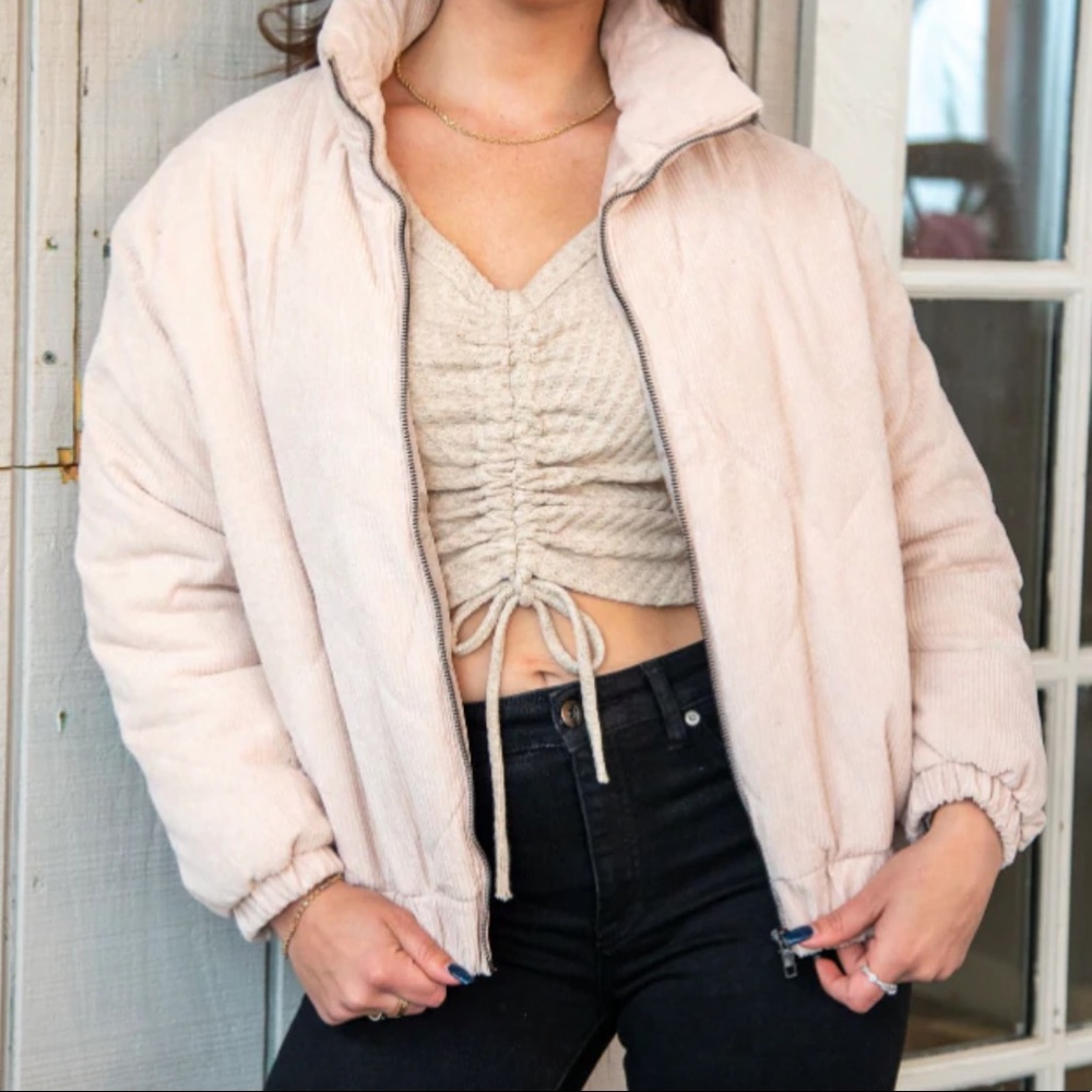 LUSH Corduroy Puffer - Bomber Jacket style